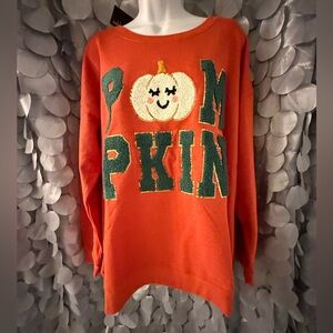 Playful Pumpkin Orange Sweatshirt